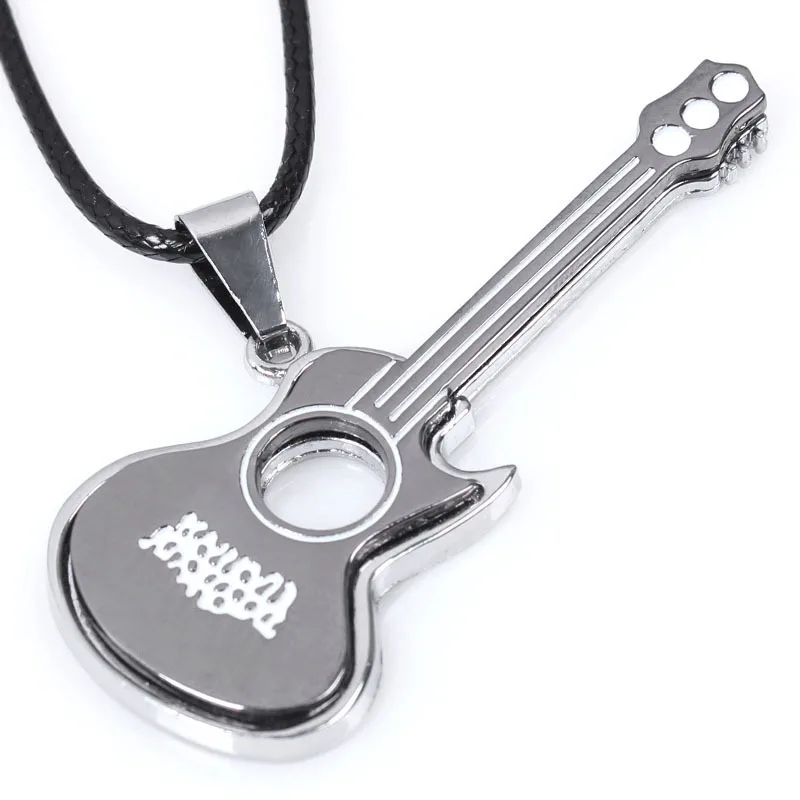 Ожерелья из нержавеющей стали с подвеской гитарой для мужчин и женщин|jewelry chain