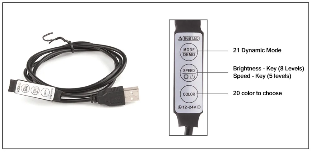 Светодиодная лента Rgb ленты ТВ ПОДСВЕТКА PC Ambilight неоновые светильники Smd 2835 5V Тира светодиоды световых полос для украшения лампа Диодная лента