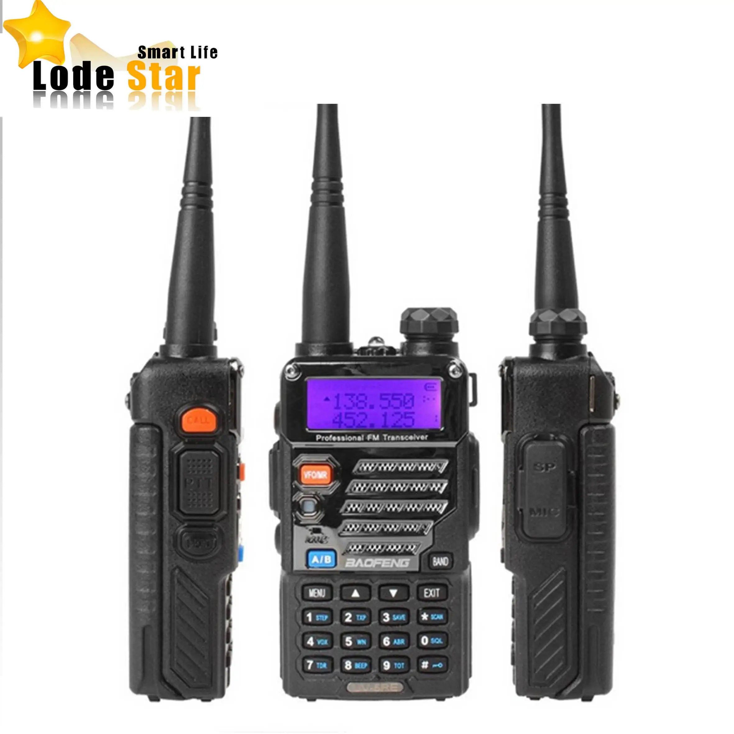 Обновление BAOFENG UV-5RE UV 5RE Двухдиапазонная рация двухстороннее радио 5 Вт 128CH UHF VHF fm-радио 136-174 МГц и 400-520 МГц