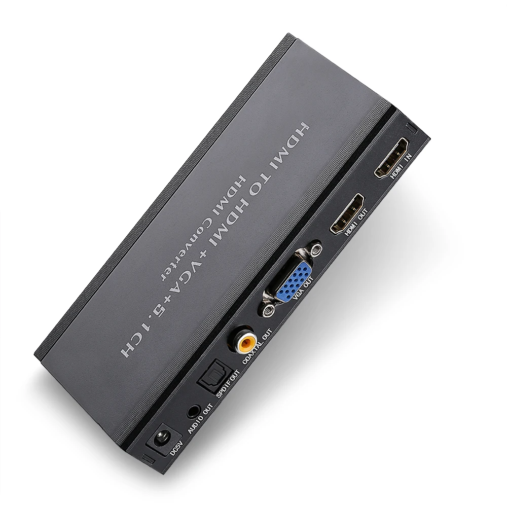 HDMI VGA SPDIF коаксиальный наушники 2CH/5.1CH аудио экстрактор адаптер преобразователя|hdmi