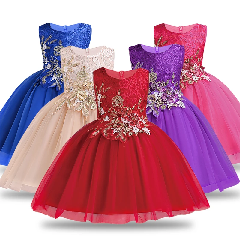 Dresses For Girls Clothes Summer Dress Gown Kids Bridresmaid Wedding Elegent Children Clothing Princess Vestidos | Детская одежда и