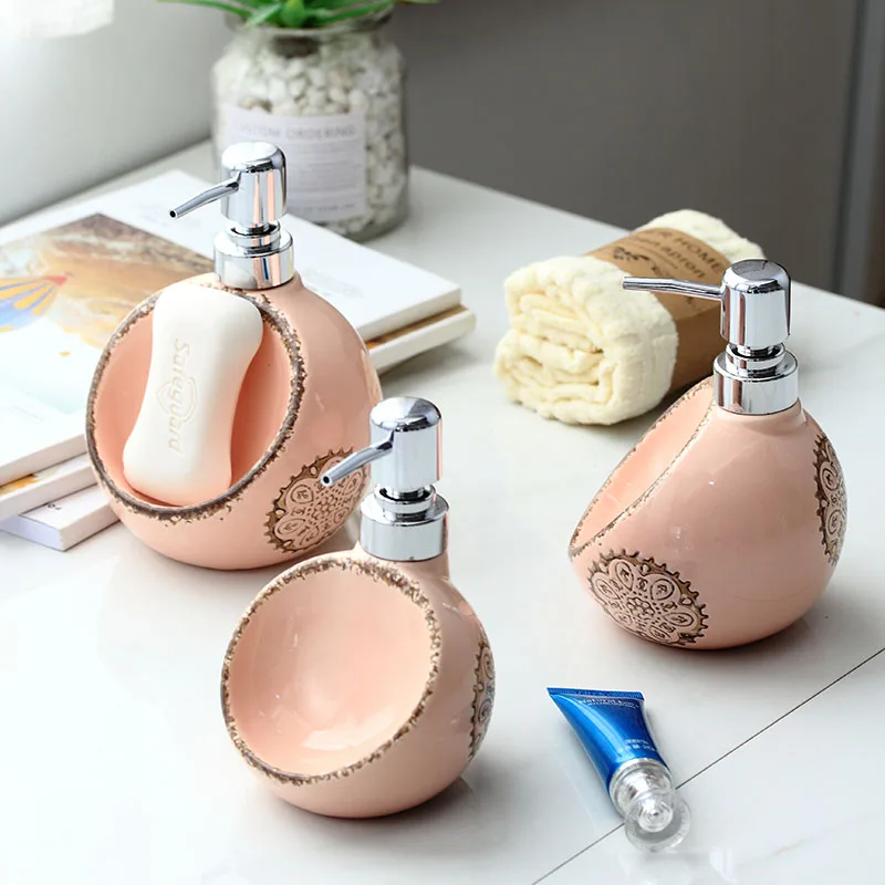 Креативный керамический дозатор мыла двойного назначения бутылка для