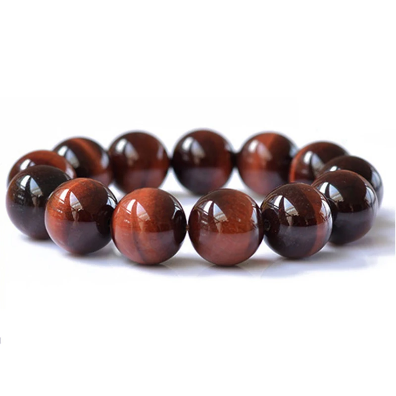 

Natural Red Tiger Eye Bracelet 6-18mm Beads Jewelry Accessories Crystal Bracelets for Women Man JoursNeige