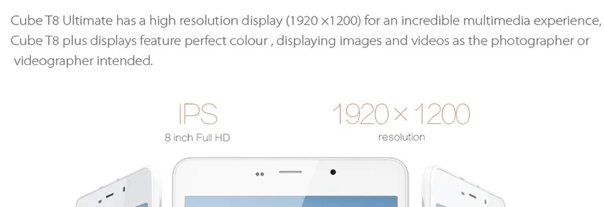 Cube T8 Ultimate MTK8735 Восьмиядерный 2G Ram 16G Rom 8 дюймов 1920*1200 ips Andorid 5,1 LTE WCDMA GSM WiFi gps