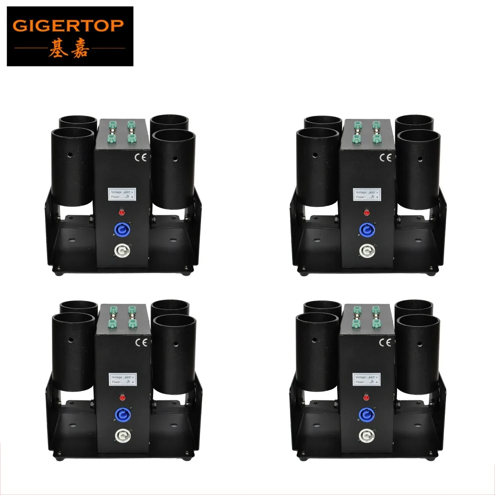 Бесплатная доставка 4 блока головки устройство для конфетти из электрической