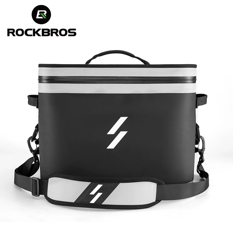 ROCKBROS Большая водонепроницаемая Термосумка, большая коробка для пикника, теплоизолированные крутые сумки, пакет для льда, сумка для свежего автомобиля