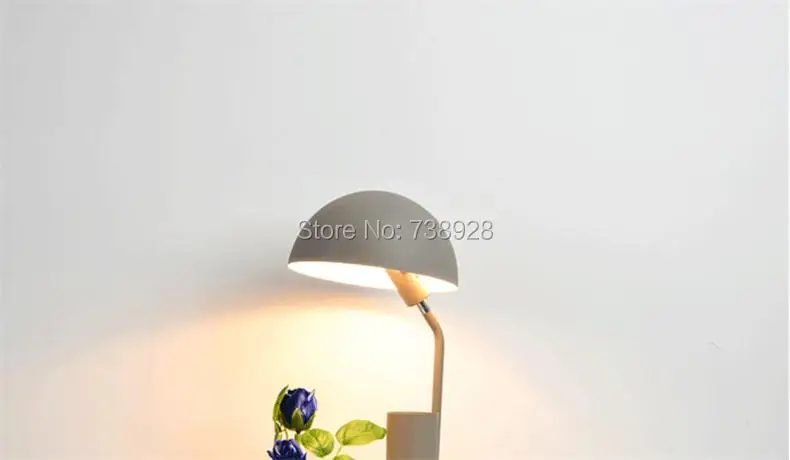 Цветная настольная абажур для лампы Luminaria de Mesa Lampara светодиодный Escritorio ручка контейнер для чтения Книжные огни Настольный E27 светодиодный Настольный светильник