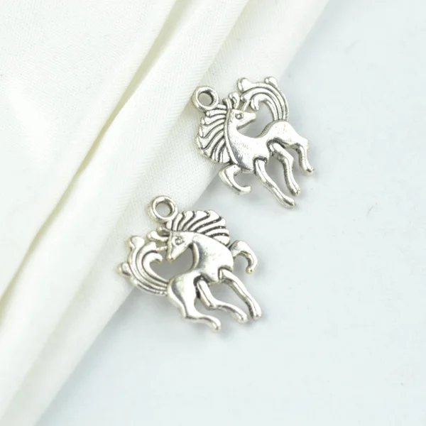 Металлические подвески в виде лошади винтажные тибетские серебряные ювелирные