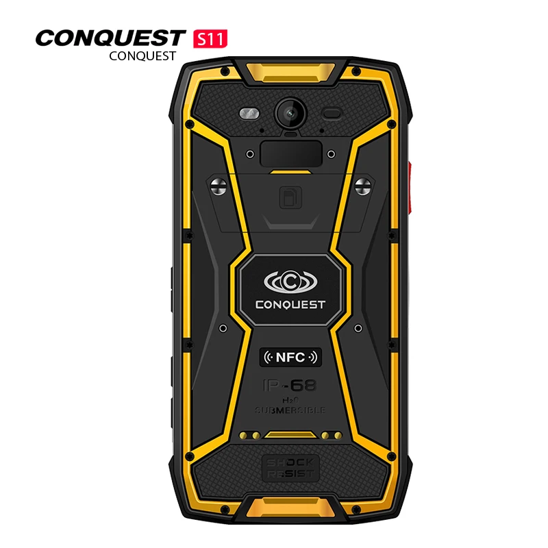 Conquest S11 7000 мАч IP68 водонепроницаемый ударопрочный 4G смартфон 4 Гб+ 64 Гб 128 ГБ NFC OTG сотовые телефоны Android 7,0 прочный мобильный телефон