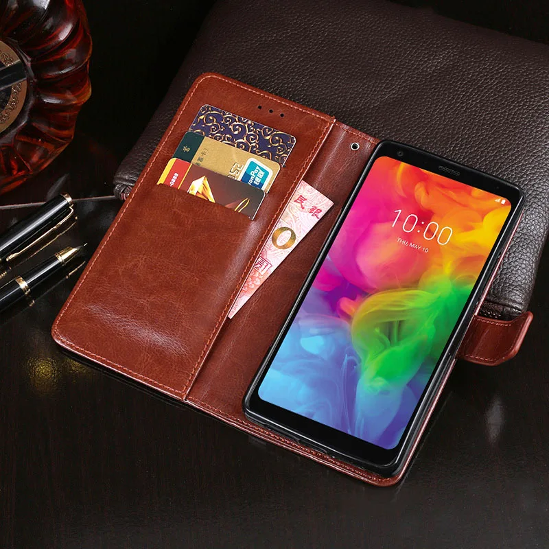 Для LG Q7 чехол Магнитный чехол-портмоне из кожи с откидной Чехол для LG Q7+ K12 плюс Q Stylus Stylo G7 G8 V50 V40 ThinQ K40 K9 K11 крышка
