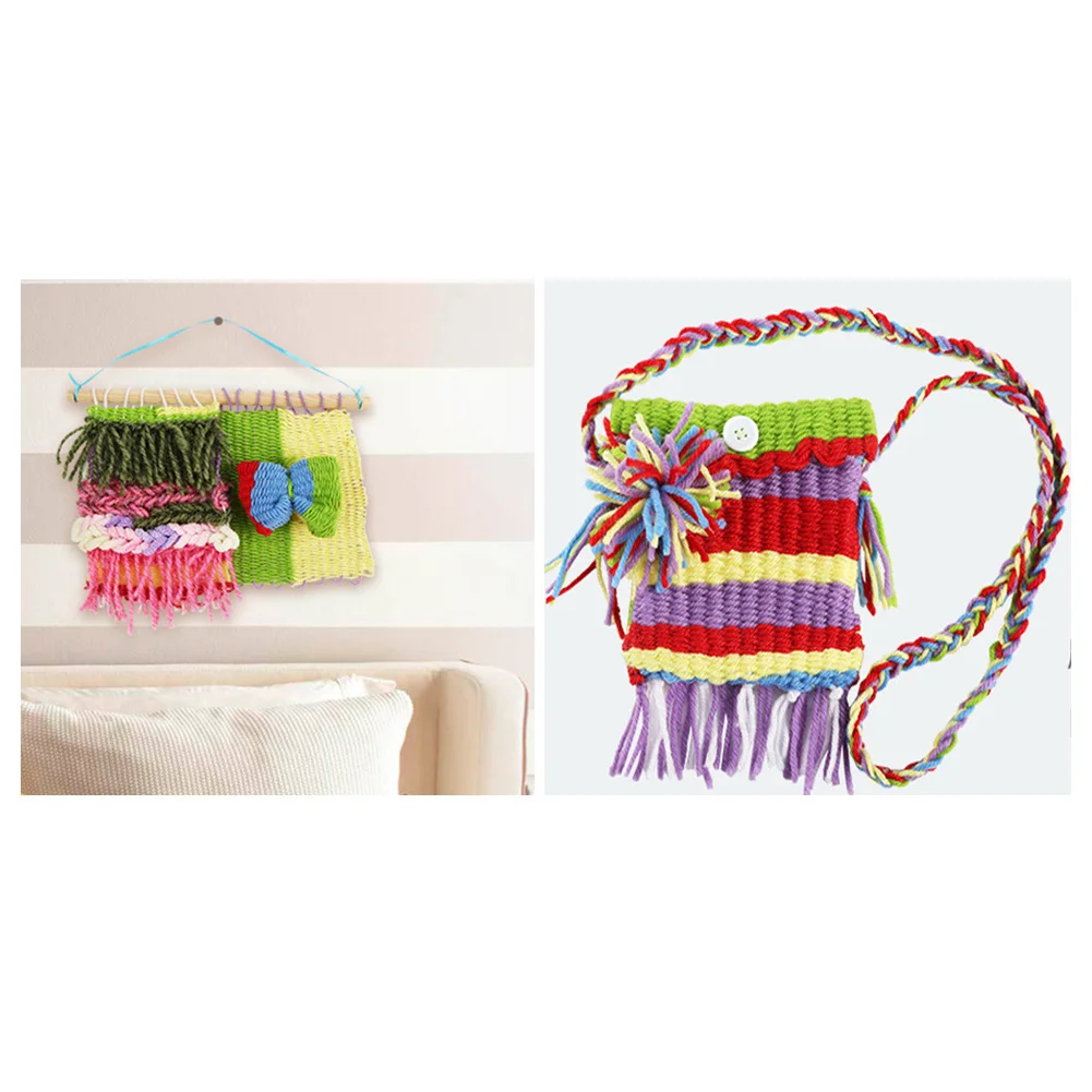 Деревянный ткацкий станок Детская рукоятка Рабочая способность мини сделай сам