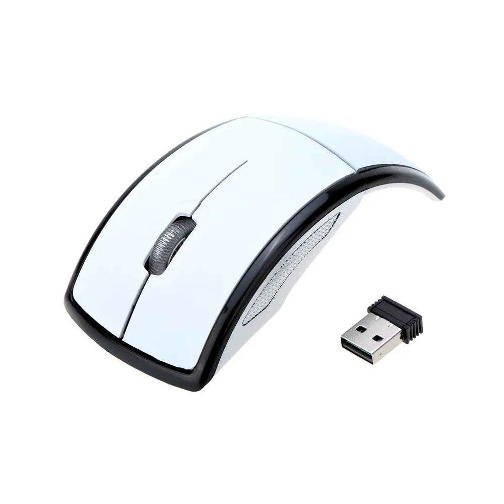Hongsund 2,4 ГГц Беспроводная USB оптическая Складная дуговая мышь приемопередатчик с защелкой портативная складная мышь ноутбук компьютер