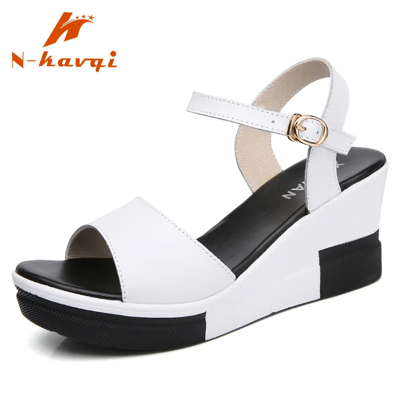 NKAVQI/Дизайнерские женские Босоножки с открытым носком женская обувь на платформе