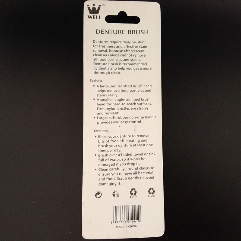 Двойная головка щетка для зубных протезов помочь лечения неприятного запаха изо