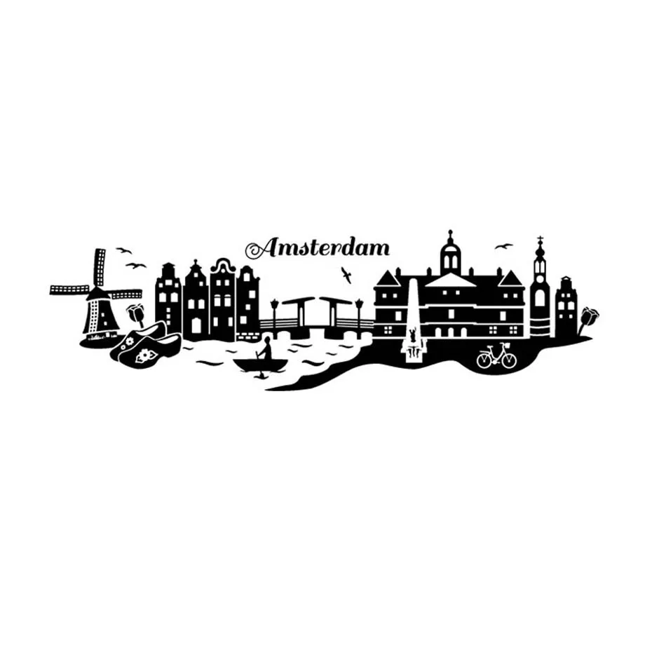 Настенные наклейки DCTOP художественные самоклеящиеся обои для гостиной и дома |