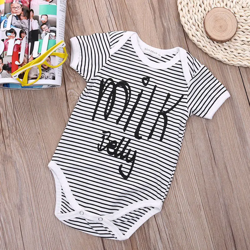 Комбинезон в полоску для новорожденных младенцев детей 0 24 мес.|infant baby girl romper|toddler