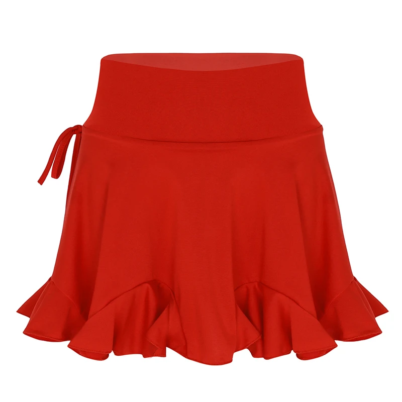 Юбка женская для латиноамериканских танцев с высокой талией|Латинский| |