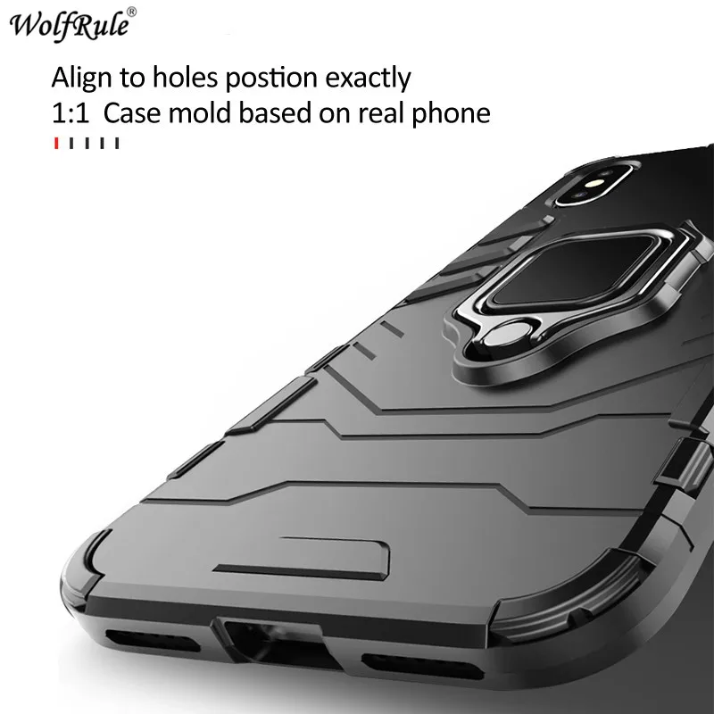 Phone Case For Xiaomi Mi A2 Lite 8 SE Max 3 Redmi 6 5 Plus Note Pro Pocophone F1 Cover Ring Holder Stand Armor Bumper Funda | Мобильные