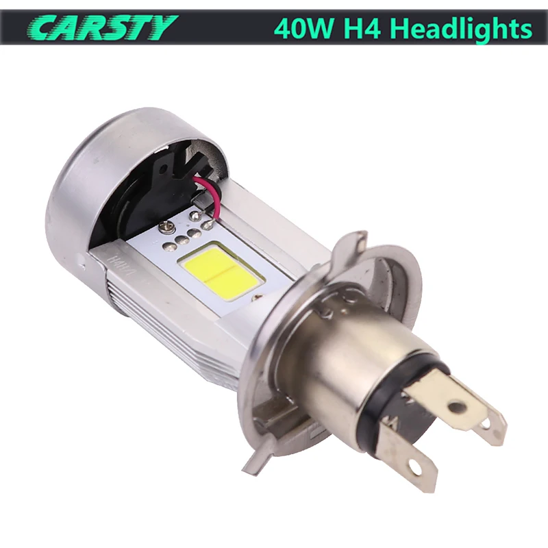 CARSTY H4 HS1 светодиодные фары для мотоциклов удара головы лампы накаливания Hi Lo 20 W * 2