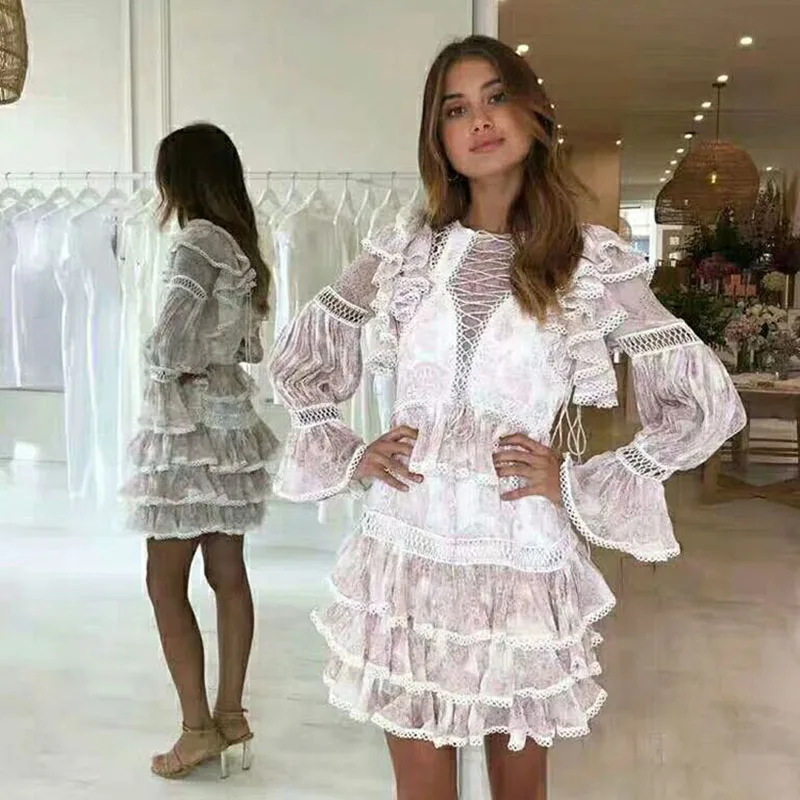 Высокая уличная новейшая мода 2019 дизайнерское подиумное платье женские с