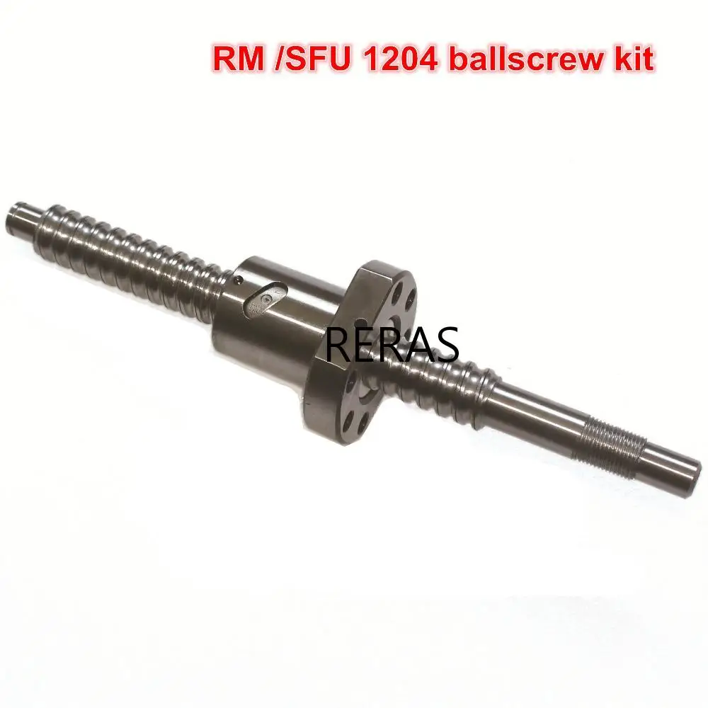 Шариковый винт SFU / RM 1204-L300/ 400/500/600 мм + 1204 шариковая гайка BK/BF10 концевая опора