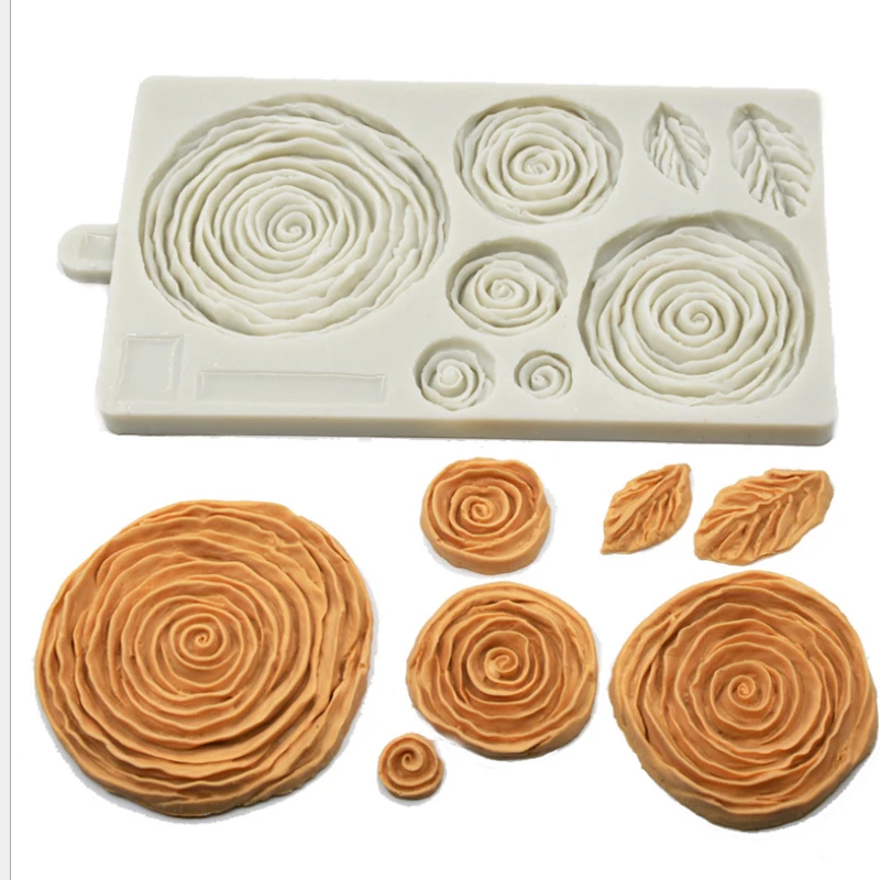 Силиконовая форма для украшения тортов с 3d розами помадка инструменты