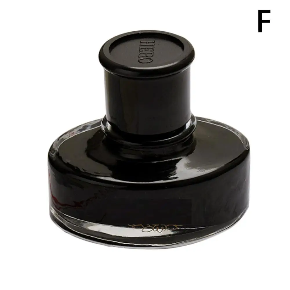 9001 ink black 60ml Новая Гладкая авторучка чернила заправка бутилированная стеклянная ручка Чернила Канцелярские Принадлежности для школьников, студентов офисные принадлежности - Цвет: 9001 ink black 60ml