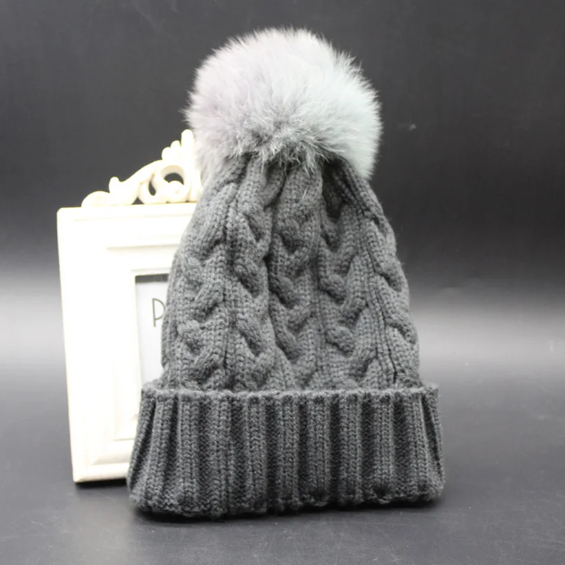 2017 зимние Элитный бренд Круглая Шапка из лисьего меха для женщин меховая шапка с