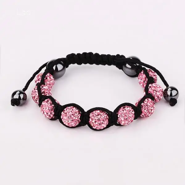 DIY shiny 10mm shamballa crystal bead jonquil bracelet 2015 for women | Украшения и аксессуары