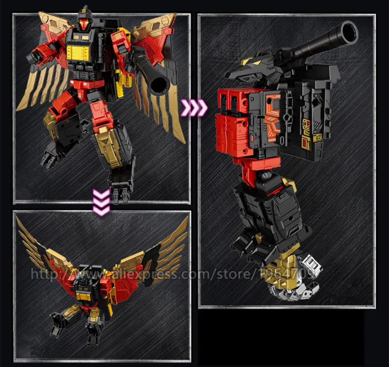WEIJIANG NBK негабаритный 45 см Predaking трансформация фигурка игрушка 6 в 1 KO GT Разрушитель инженерные модели грузовиков игрушки для детей