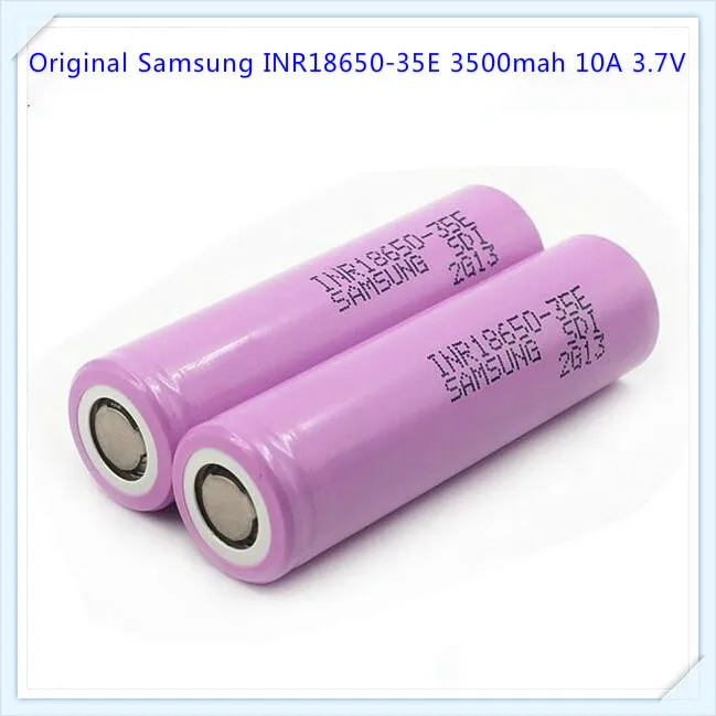 Подлинный для samsung INR18650-35E 3500 mah 10A 3,7 V высокий поток энергии перезаряжаемый литий-ионный аккумулятор(5 шт/лот