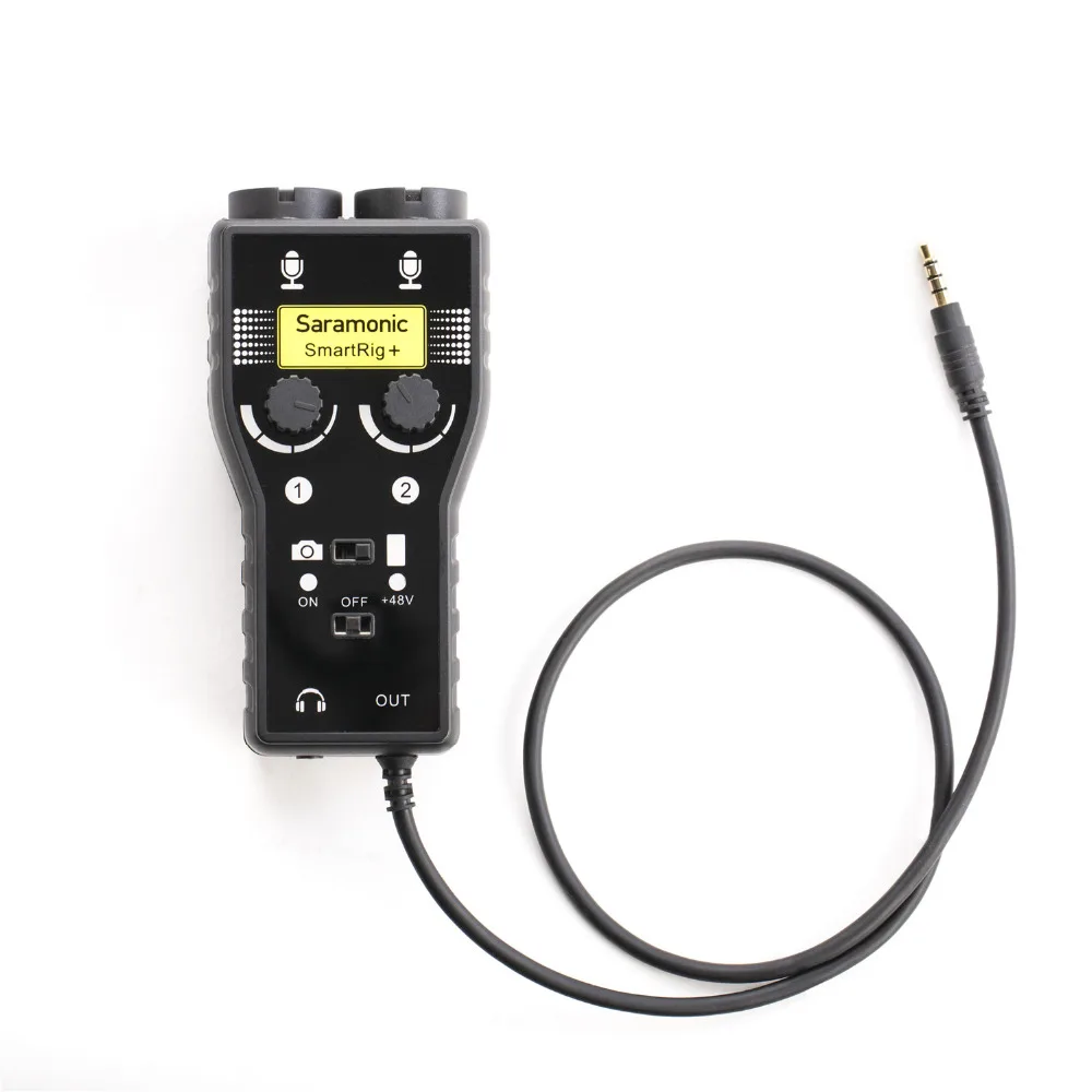 SmartRig plus Saramonic Smartrig+ XLR микрофонный предусилитель аудио адаптер микшер предусилитель и гитарный интерфейс для DSLR камеры iPhone 7 7s 6 iPad - Цвет: SmartRig plus