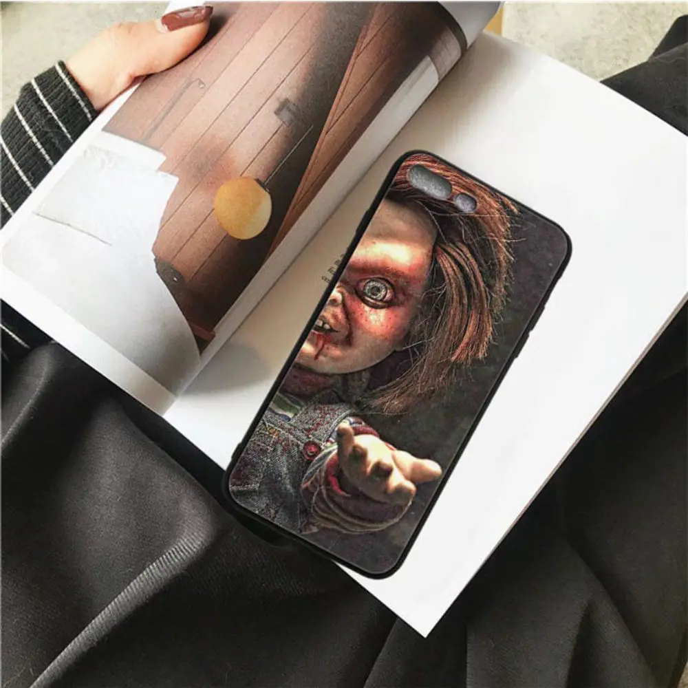 OUTMIX Чаки обои Симпатичные из мягкого ТПУ чехол оболочка для iPhone 8 8plus XS max XR 7 7plus 6 6s