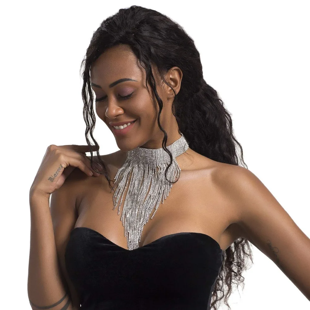 Tassel Collar Statement Necklace for Women Novelty Fashion Jewelry 1 Set with Gift | Украшения и аксессуары