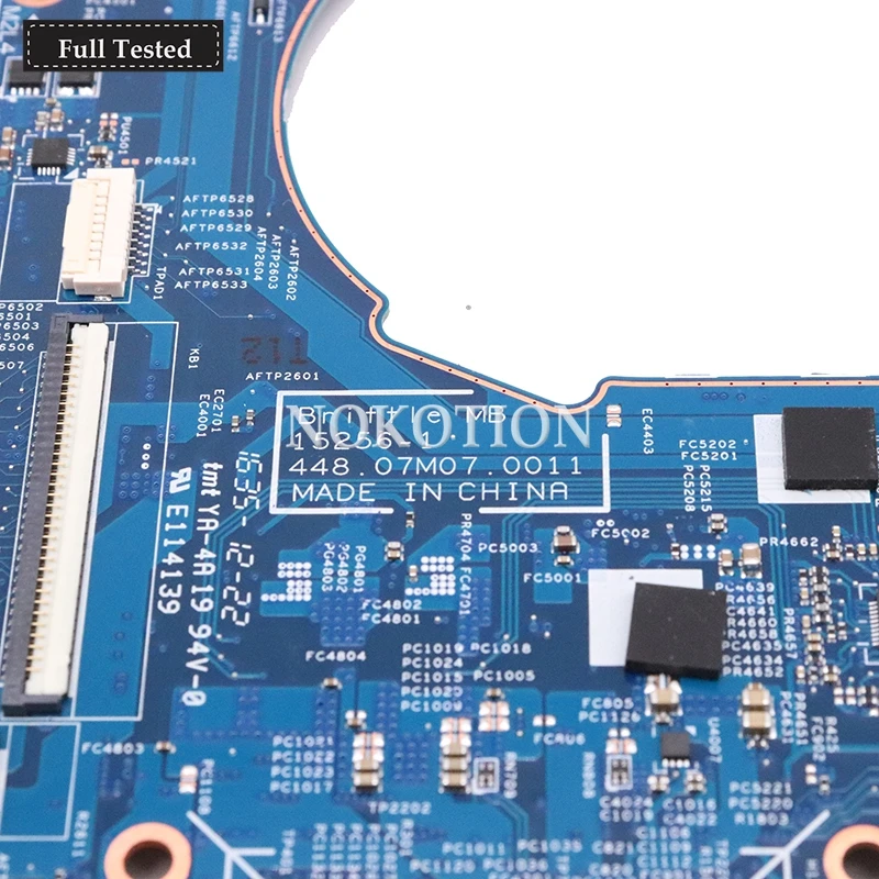 NOKOTION 855964-601 855964-001 15256-1 448.07M07.0011 для hp Pavilion X360 13-U M3-U Материнская плата ноутбука SR2EY i5-6200U Процессор DDR4