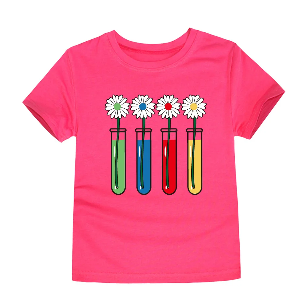 Модные новые летние хлопковые футболки с коротким рукавом и цветочным принтом