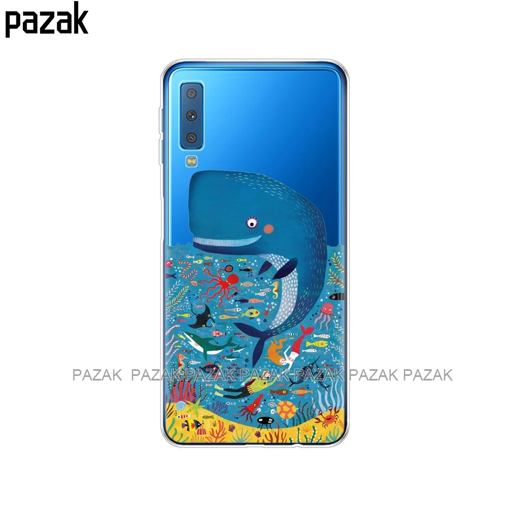 Силиконовый чехол для samsung Galaxy A7 чехол для телефона чехол Цветная печать задняя крышка для samsung A7 A750 A750F 6,0 дюймов - Цвет: 61388