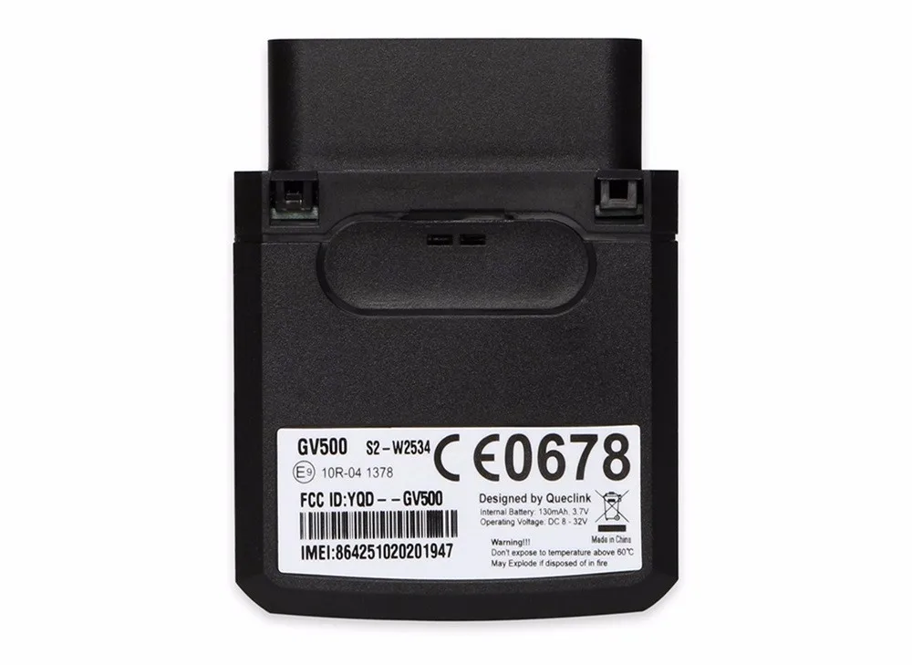 OBD трекер GV500 GSM gps GPRS OBD устройство слежения за автомобилем OBDII 130mAh литий-полимерный 8-32V мониторинг состояния транспортного средства в реальном времени