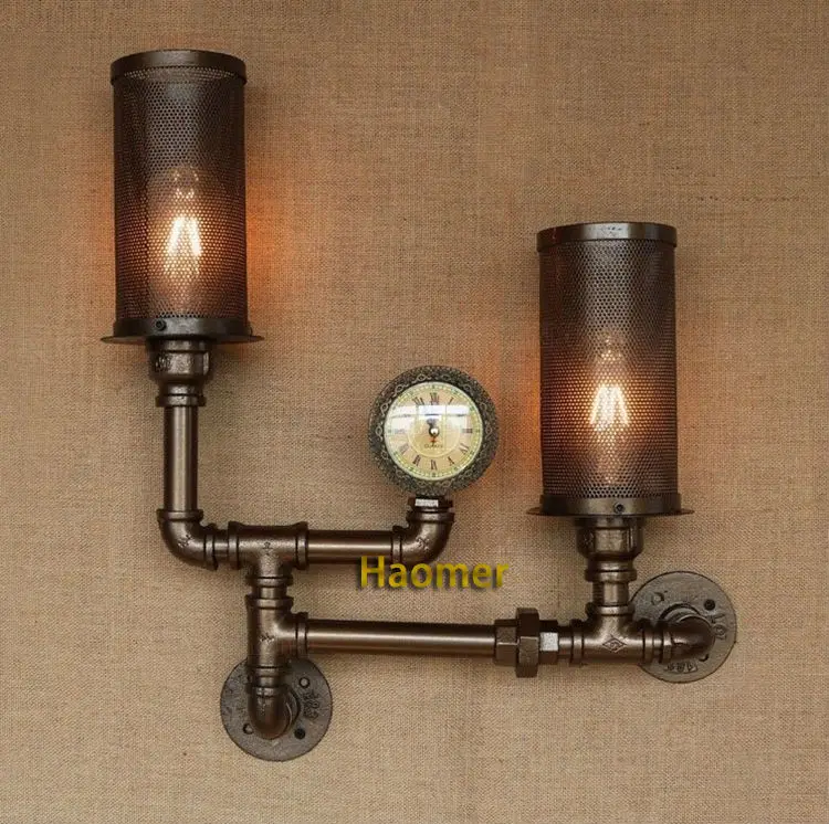 Настенный ретро светильник в стиле лофт Эдисона металлический винтажный