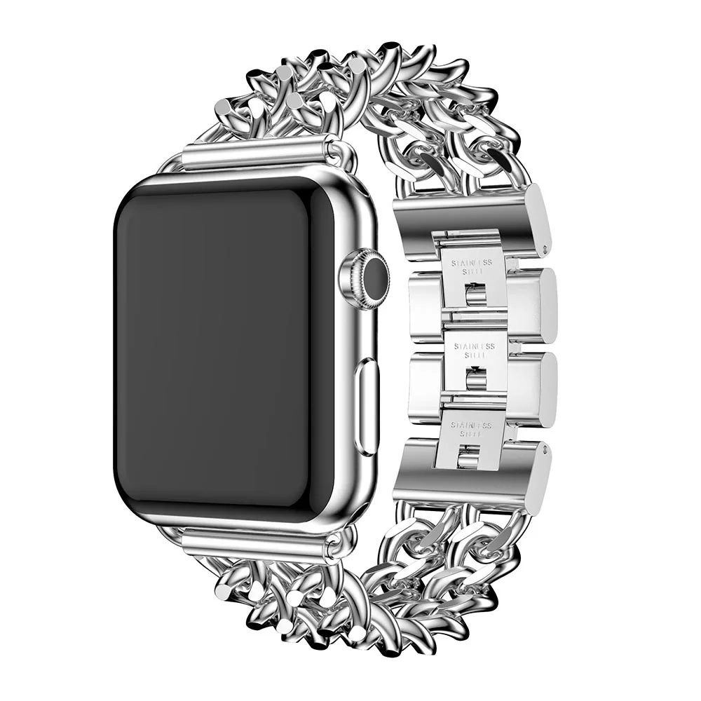 Для ремешки для часов iwatch серии 4 3 2 1 группа 42/44 мм ремешок для Apple Watch нержавеющая сталь Группа 38/42 Замена классический ремешок для часов