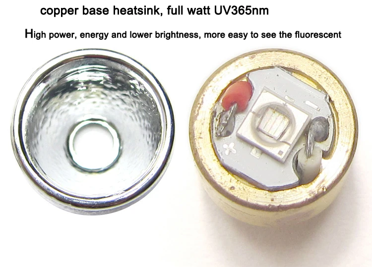 Светодиодная вспышка 1 шт. высокая мощность УФ/фиолетовый 365 нм для