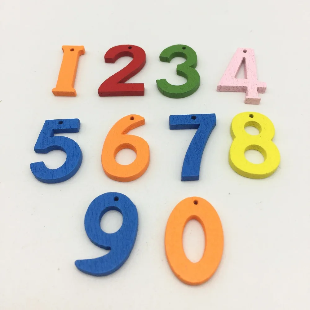 50PCS 22mm Mixed 0-9 Numbers Chips Tag Emebellishments Cardmaking DIY Crafts Scrapbook Pendants Christmas Wedding Decorations | Дом и сад
