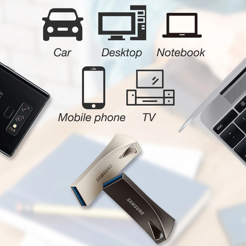 SAMSUNG BAR Plus USB флеш накопитель 32 ГБ 64 128 256 3 1|USB флэш-накопители| |