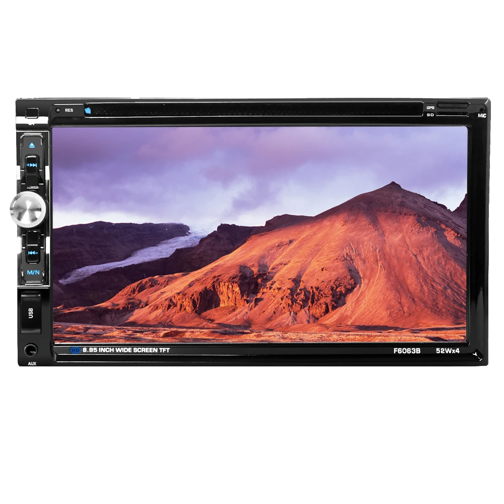 6063B Универсальный 2 Din Автомобильный dvd плеер 6 95 &quotАвтомобильный Авторадио