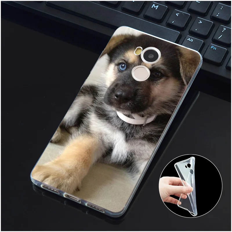 DREAMFOX M497 German Shepherd Soft TPU Silicone Case Cover For Xiaomi Redmi Note 3 4 5 Plus 3S 4A 4X 5A Pro Global |