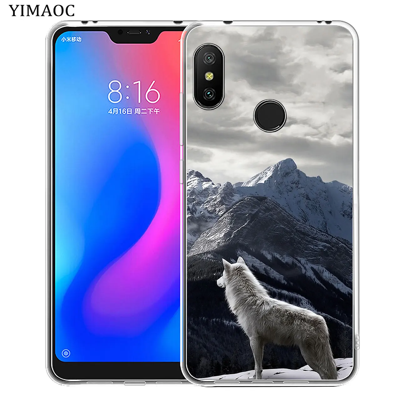 Мягкий силиконовый чехол для телефона YIMAOC The Wolf animal Xiaomi MI Redmi 8A 7A 6A 5A 4X Note 8 7 6 Pro 5