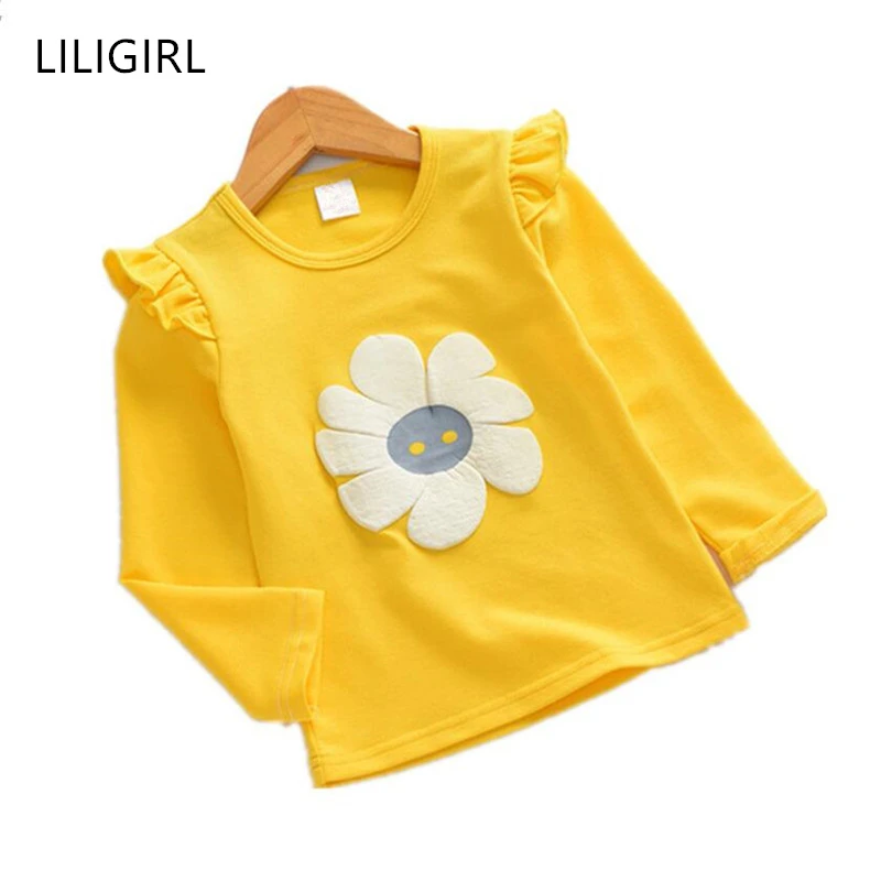 LILIGIRL/Детская осенняя одежда 2020 г. Рубашка с длинными рукавами для девочек