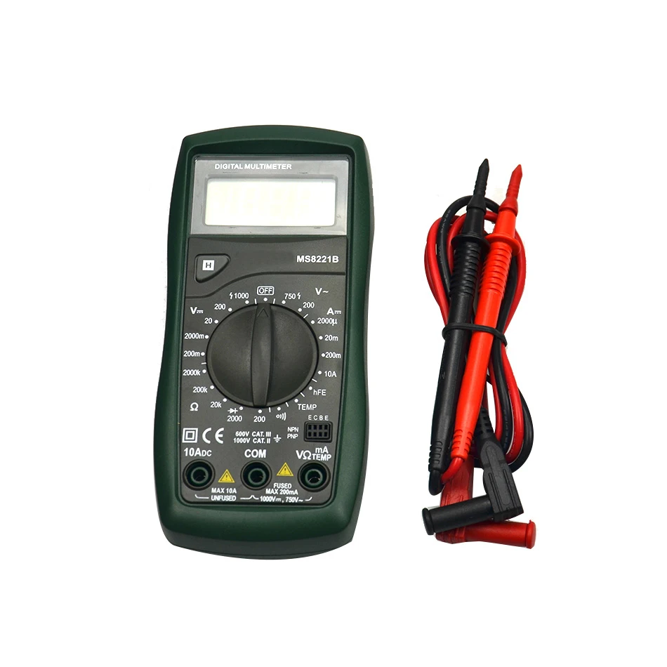 Цифровой мультиметр MS8221B с дисплеем 2000 отсчетов|multimeter|multimeter digitalmultimeter display |