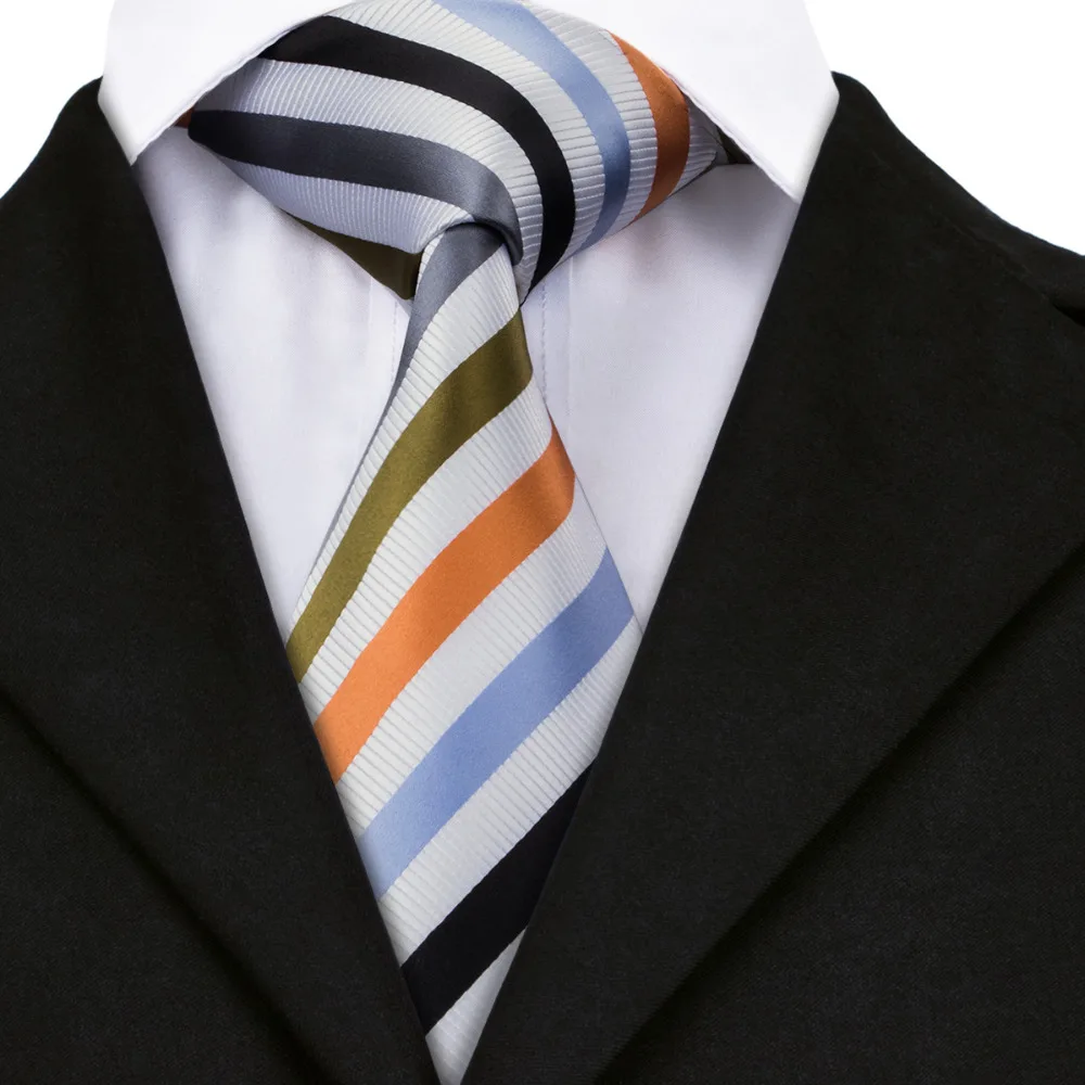 Мужской комплект из галстука и запонок в полоску|neckties women|neckties salenecktie camera |