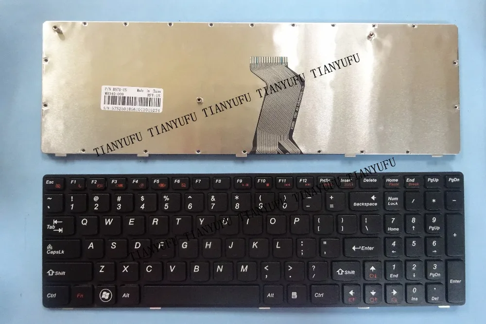 Новая английская клавиатура Z570 для V580C V570 V570C V575 Z575 B570 B570A B570E B570G B575 B575A B575E черная